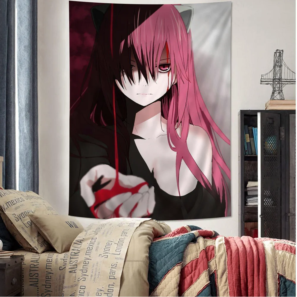 

E-Elfen Comic L-Lied Chart Tapestry For Living Room Home Dorm Decor Art Home Decor