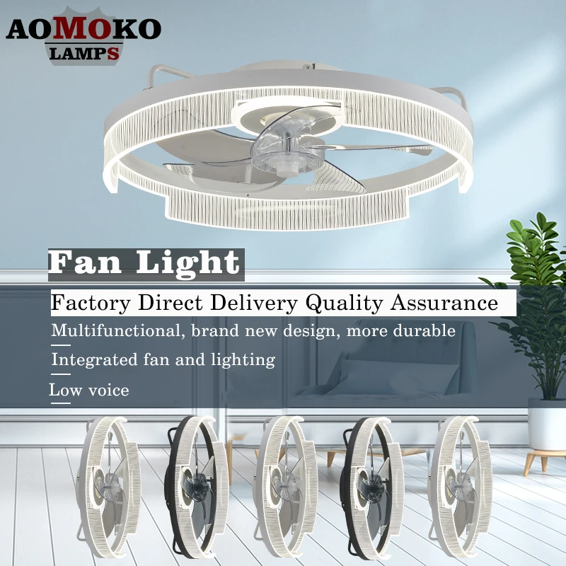 

New fan light Nordic ceiling light bedroom light with electric fan pendant light restaurant light bedroom light manufacturer dir