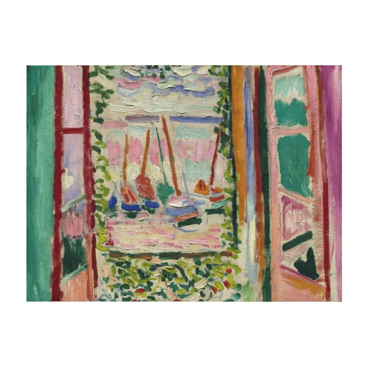 

The Open Window by Matisse Throw Blanket for babies for winter Furrys Travel Blankets