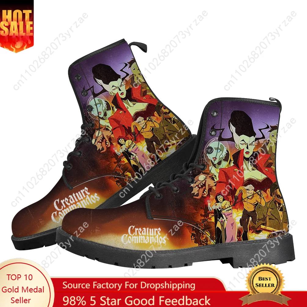 

Creature Commandos Boot Mens Womens Teenager Casual Boot Outdoor High Quality Casual Lightweight Fashion Pattern Custom Shoes