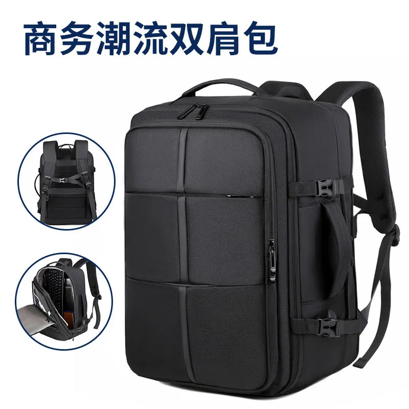 Business expansion, large capacity computer bag, business travel storage, men's travel bag, student class,pack