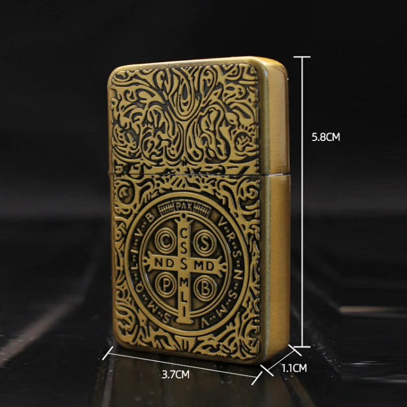 2023 Vintage Constantine Windproof Lighter Metal Torch Compact Butane Inflatable Lighter Antique Series Smoking Accessories Tool