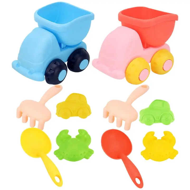 Silicone Beach Sand Play Toy Set, Cores brilhantes, Brinquedo divertido ao ar livre para quintal, lago, piscina e jardim, 5 pcs