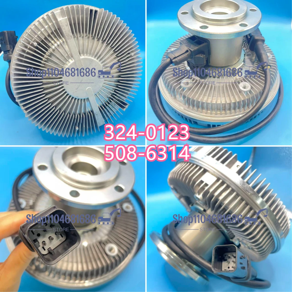324-0123 508-6314 Excavator Parts E320D Excavator High Quality FAN CLUTCH 3240123 5086314