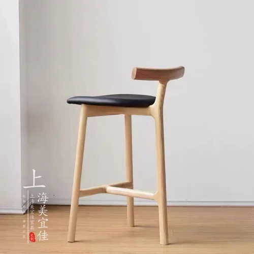 Massivholz Bar stühle für Zuhause Bar stuhl Nordic Designer Freizeit Hoch hocker moderne minimalist ische Haushalt Bar Stuhl Möbel