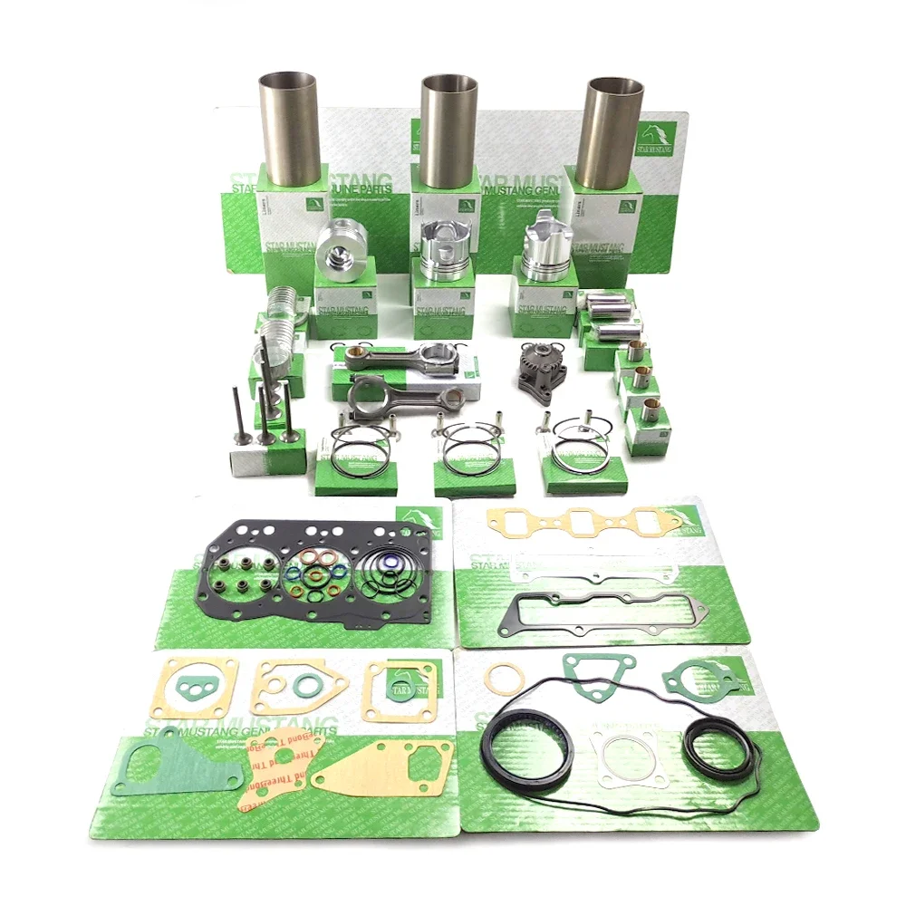 

3TN82 Cylinder Liner Piston 129402-22080 Ring Valve Gasket Bearing Bush For Yanmar Komatsu Engine Overhaul Parts Kit