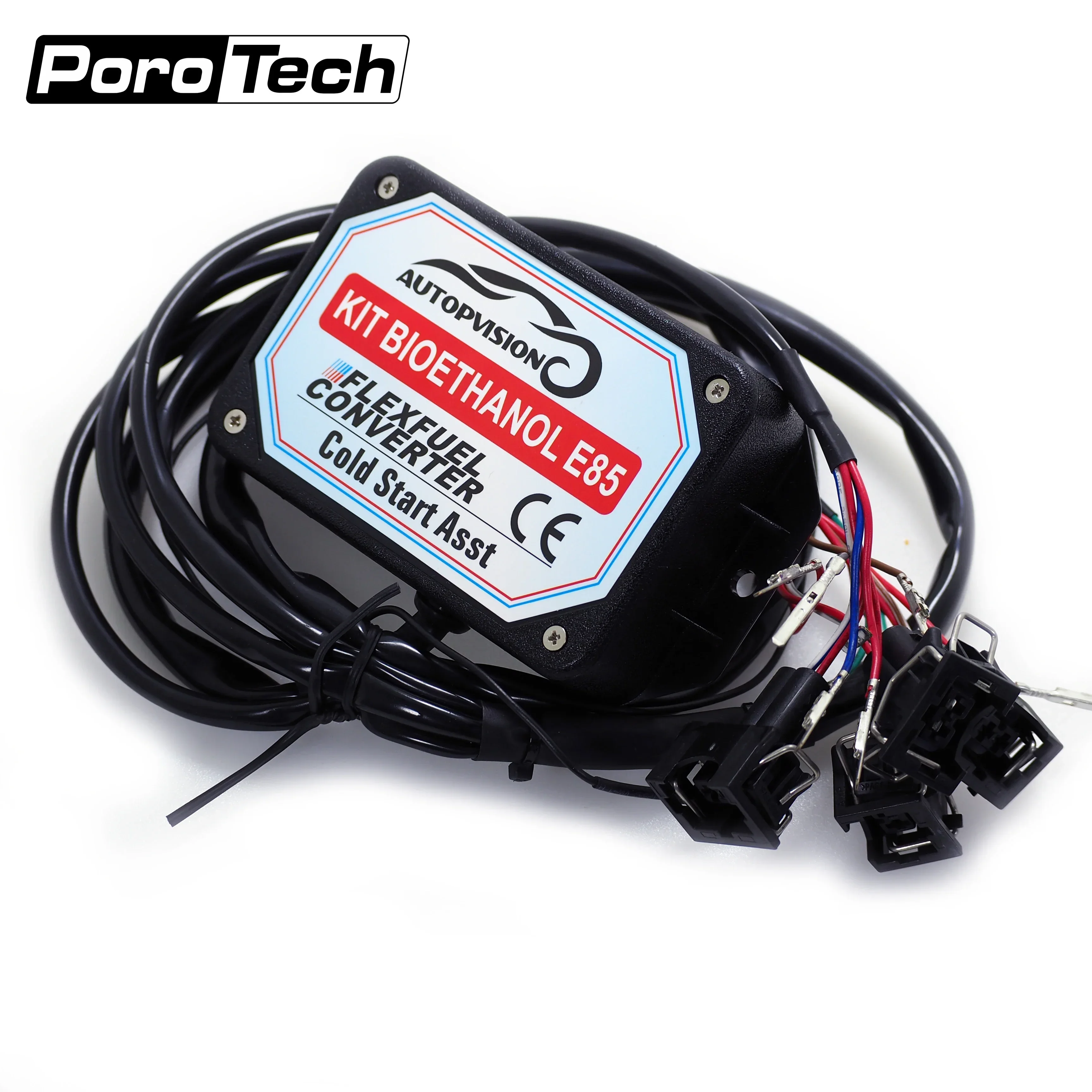 Cold Start Asst Flex Fuel Connector E85 Cold Engine Starting Asst Conversion Kit 4/6/8cyl dla EV1, EV6, Nippon Denso, Delphi,other