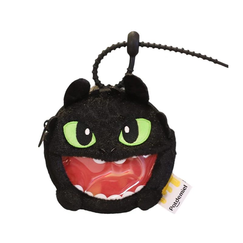 Potdemiel dragão domando especialista desdentado kawaii anime dos desenhos animados de pelúcia moeda bolsa mochila pingente presentes do feriado das crianças