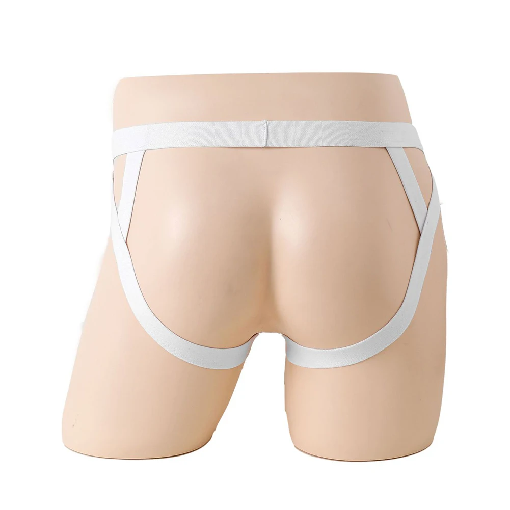 

Men's Crotchless Jockstrap, G String Thong, ORing Hole Panties, Free Size, Spandex Material, Variety of Colors