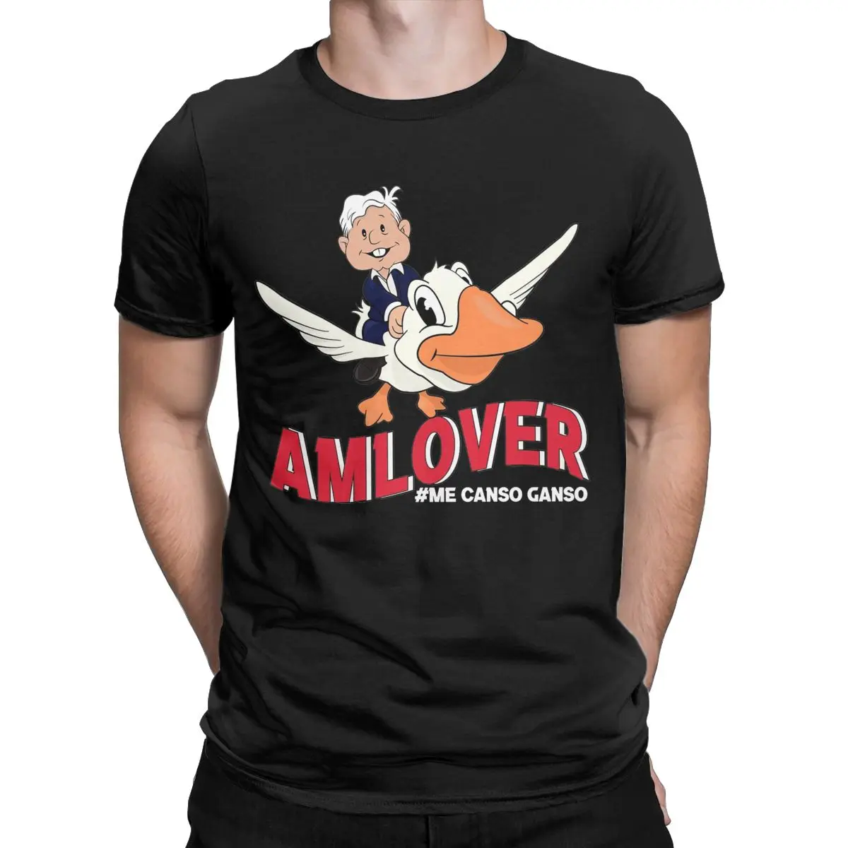 Summer Men Women's ALMO Me Canso Ganso Shirt Merch Vintage 100% Cotton Lopez Obrador T Shirts Tee Clothing