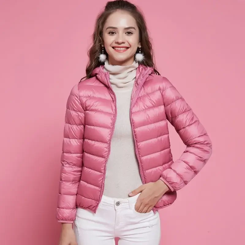 26 Colors Brand Women Jackets 2023 New Spring Winter White Duck Down Warm Ultra Lightweight Packable Puffer Coats Female Parkas