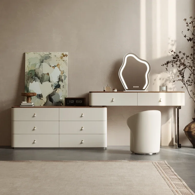 *s for Bedroom Vanity Tables Woman Minimalist Chair Drawers Girl Dressers Makeup Mirror Set White Coiffeuse Furniture Home*