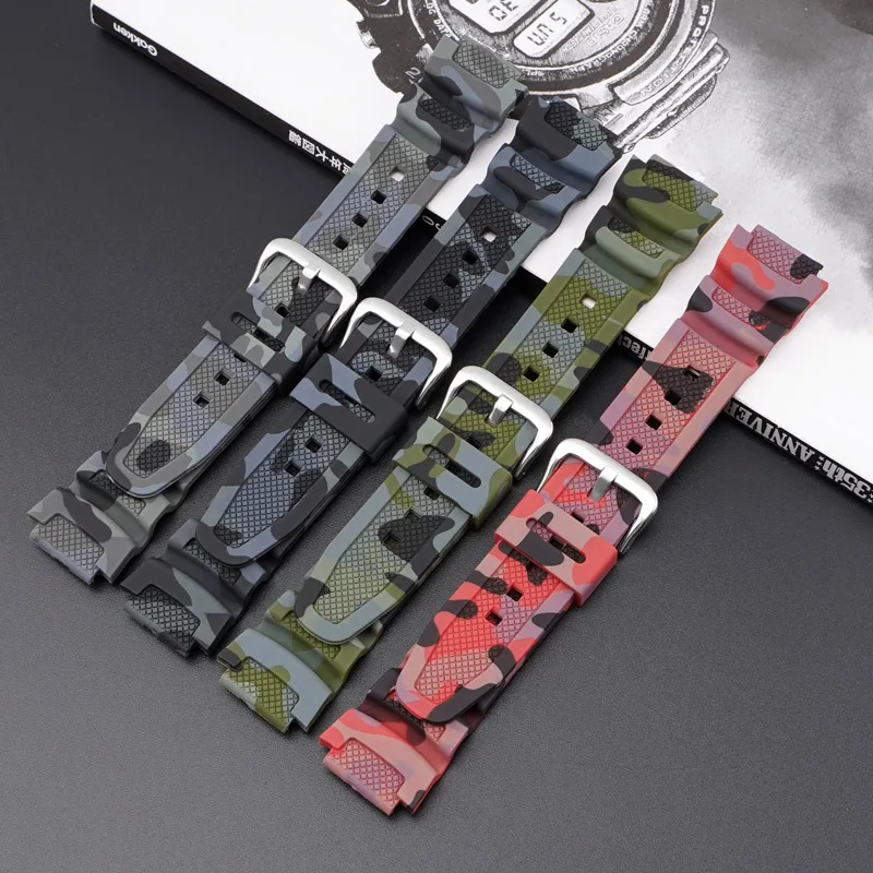 For Casio SGW-300H W-735H AE-1200 AQ-S810W W215 MRW-200H AEQ110W Silicone Watchband Watch Strap Band Wristband Wrist Bracelet