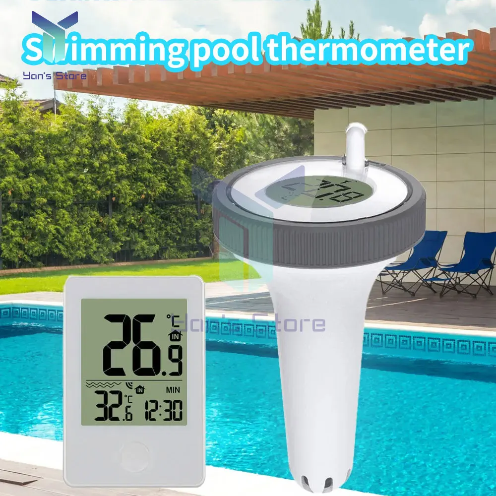 

Digital Swimming Pool Thermometer Floating Outdoor Floating Thermometers Used For Swimming Pool Bathrooms Aquarium -9.9℃~+50℃