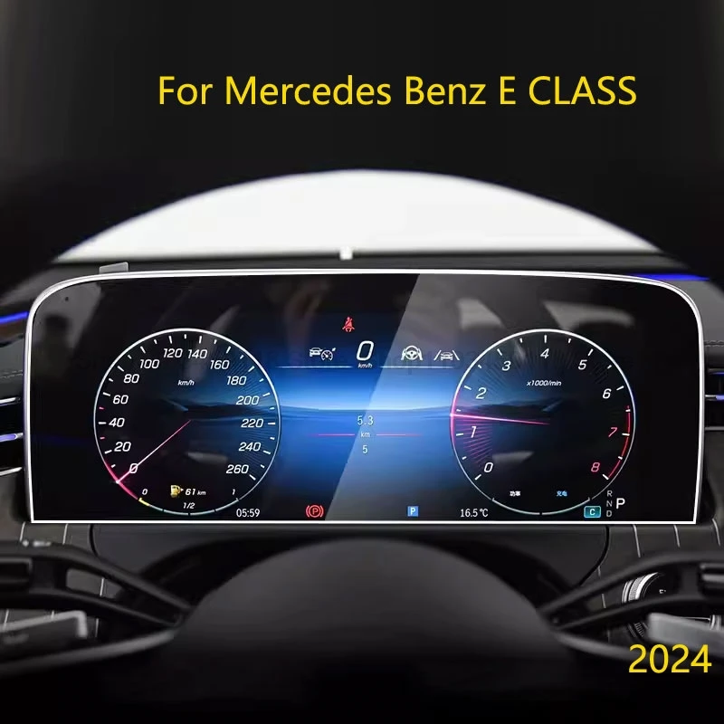 

Закаленное стекло для защиты экрана для Mercedes Benz E CLASS E300 2024, пленка для защиты салона приборной панели автомобиля от царапин