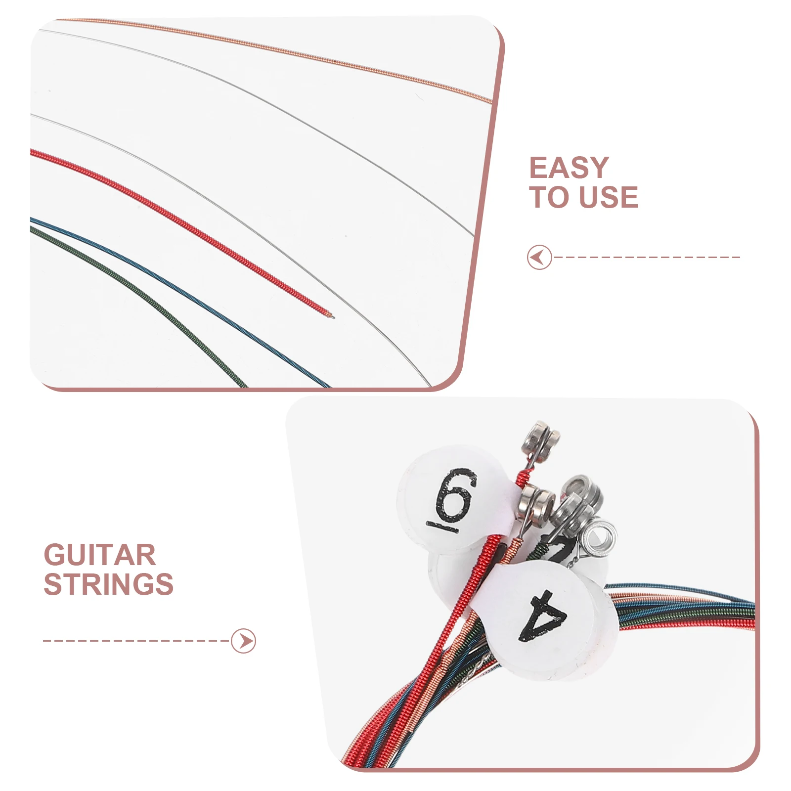 2 مجموعات الملونة الشعبية الصوتية سلاسل الغيتار الصلب سلسلة استبدال ل باس الآلات الموسيقية العالمية إصلاح الصيانة