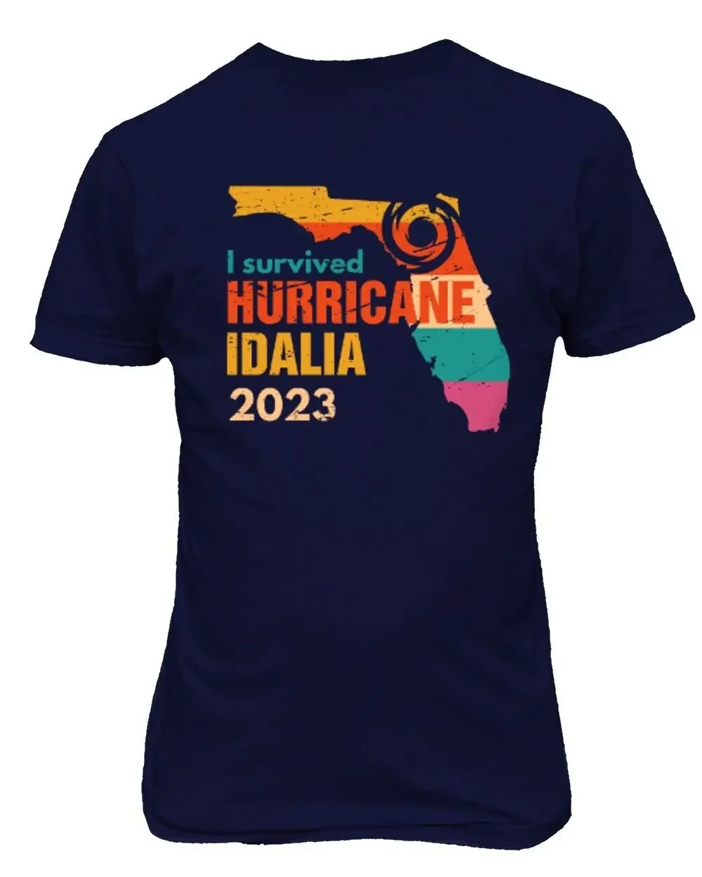 I Survived Hurricane Idalia 2023 Florida Strong Retro Unisex T-Shirt