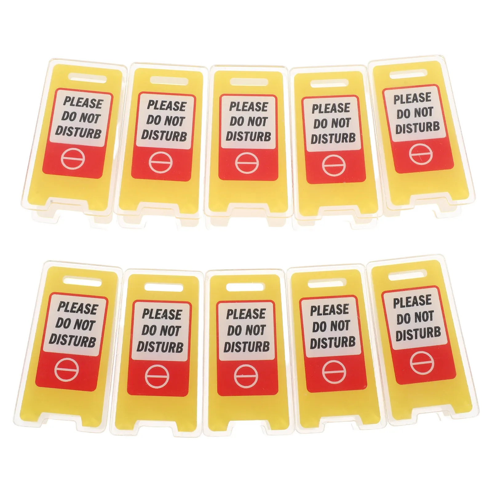 10Pcs Acrylic Memo Holder Clip Compact Standing Note Clip for Please Do Not Disturb Sign Teacher Employee Desk Label Organizer