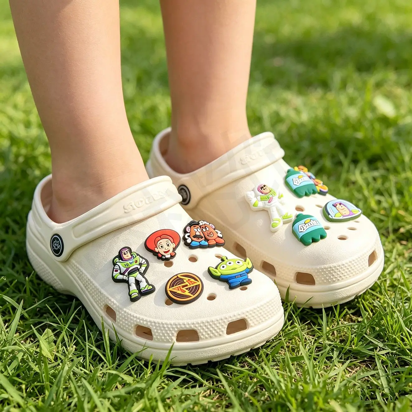 Toy Story shoe flower DIY accessory, detachable flower shoe decoration, cute cartoon, gift for friends or your partner view 4