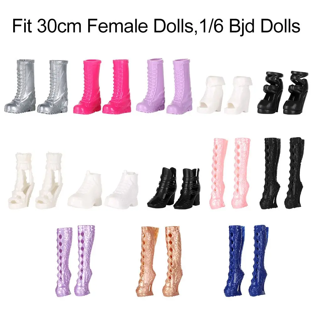 Colorful Foot Length 2.2cm Fashion Female Long Knees Boots Accessories Doll Shoes Socks Hero Dolls Boot