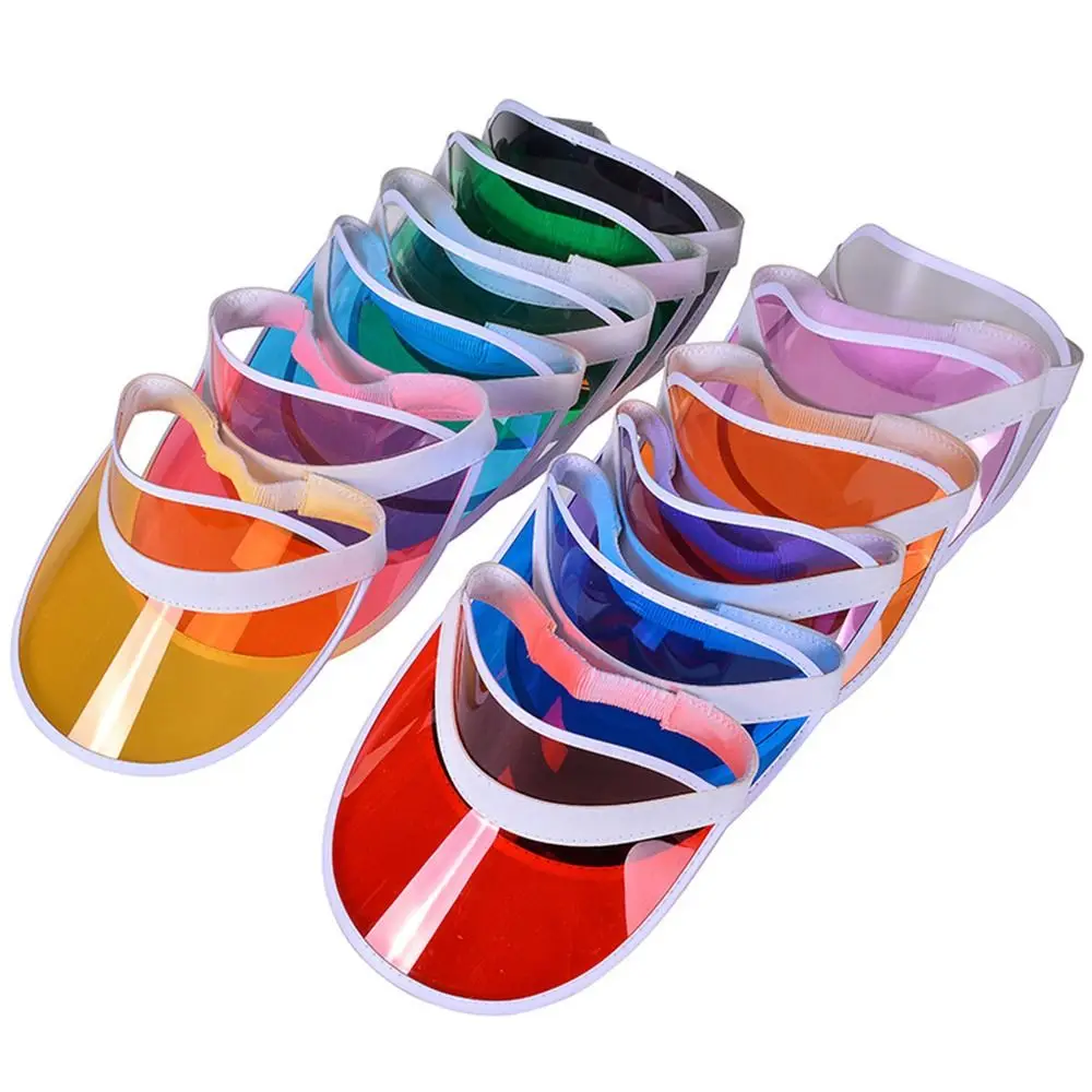 

Plastic Sports Accessories Transparent Anti-UV Sunshade Hat Bicycle Sun Hat Summer Baseball Hat Visor Caps
