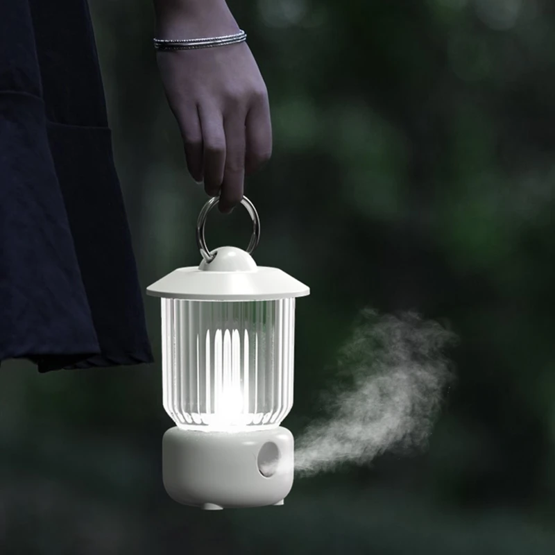 空気加湿器,レトロな常夜灯,ワイヤレス充電アロマディフューザー,エッセンシャルオイル,ランタン,ベッドサイドランプ