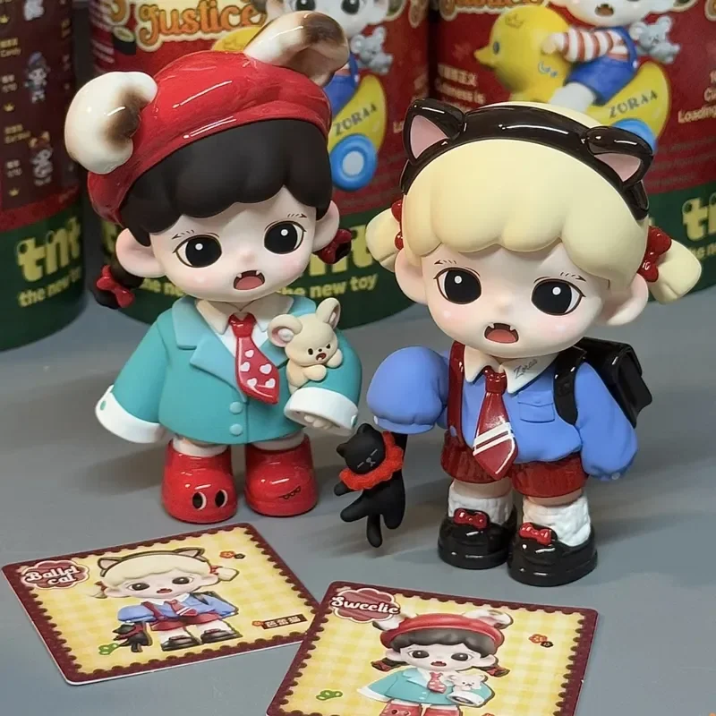 

TNT Authentic In Stock Baby Zoraa Cat Face Club Series Blind Box Mini Cute Kawaii Collectible Doll Figure Gift For Kids