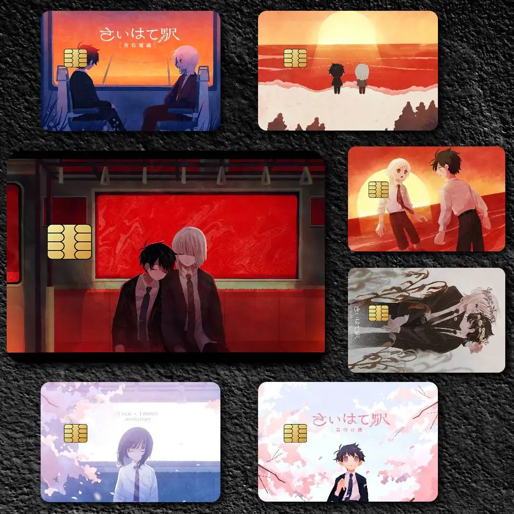 Game S-Saihate S-Station Credit Card Skin Stickers for Bank Card Bus Metro Card Sticker Waterproof Gift