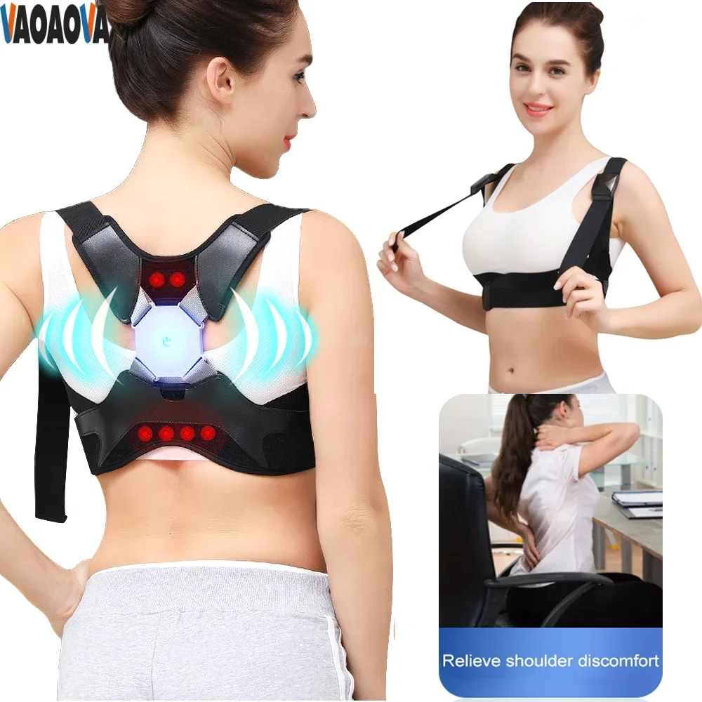 

Smart Universal Sensor Posture Corrector for Women Men, Intelligent Posture Reminder, Vibrate To Improve Slouch Humpback Brace