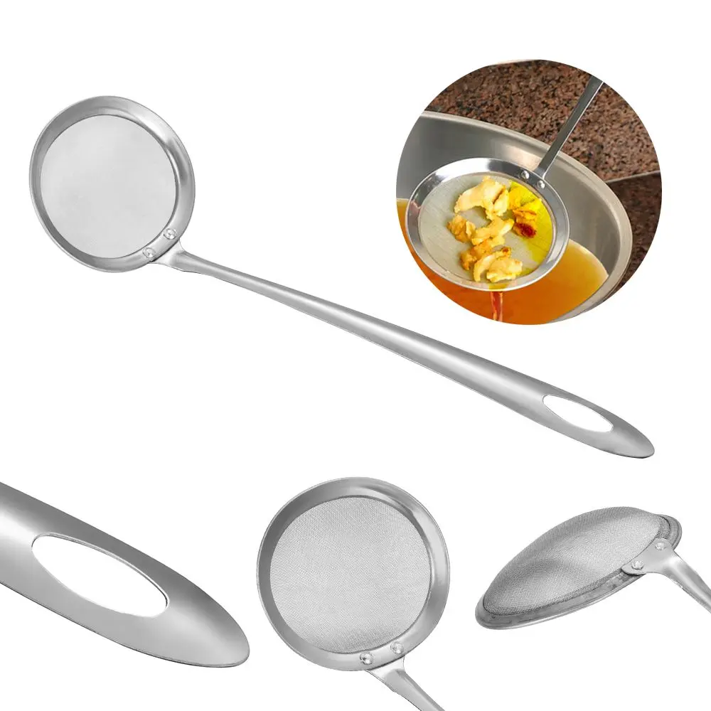 

Tools Skimmer Stainless Steel Oil Mesh Colander Vegetable Residue Strainer
