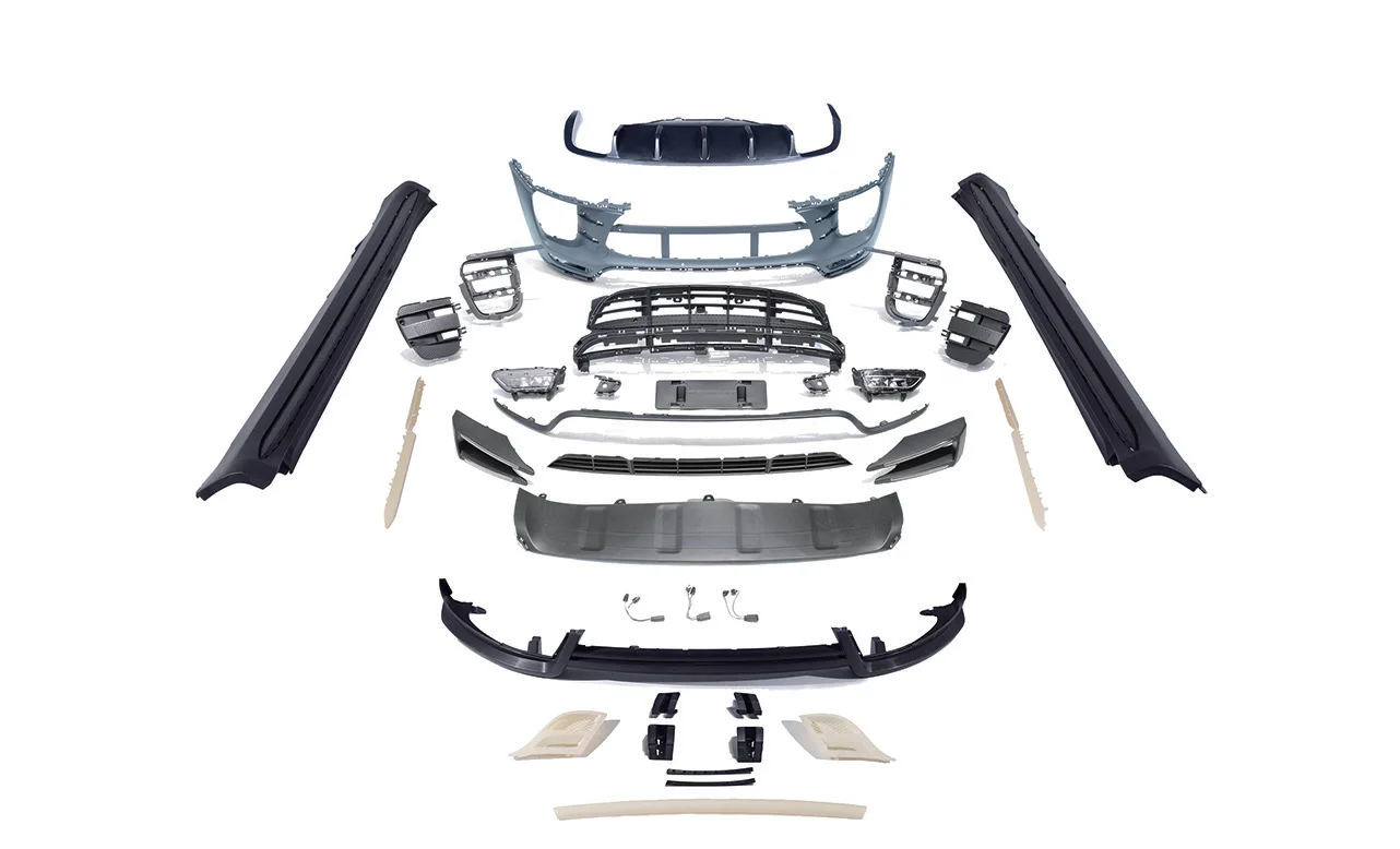 Turbo Front Bumper Assembly TKT Body Kits for Porsche Macan 14 17 Complete Exterior Modification Parts