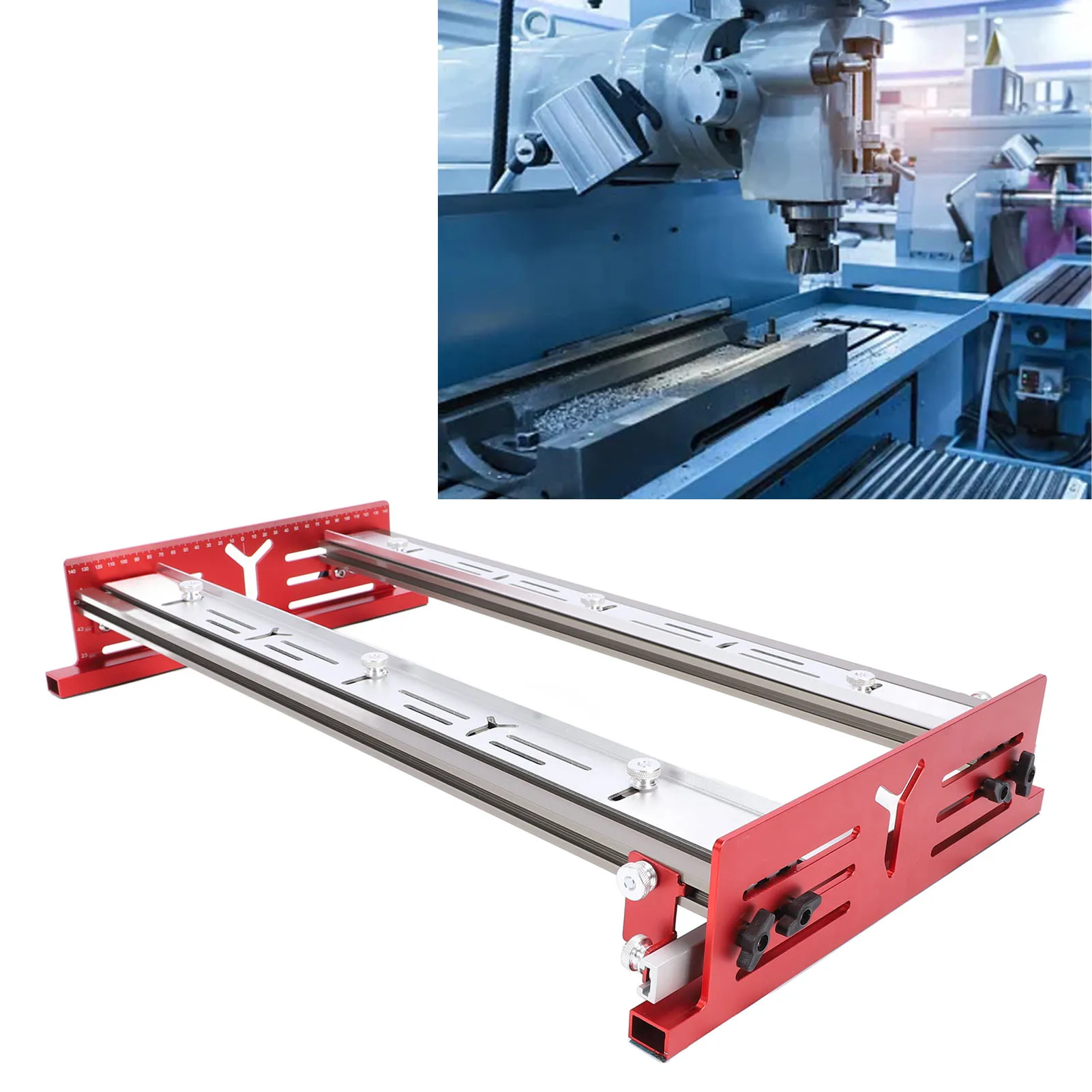 

Woodworking Router Sliding Plate Aluminum Alloy Router Milling Bracket for Flatten and Finish Plywood Router Accessories