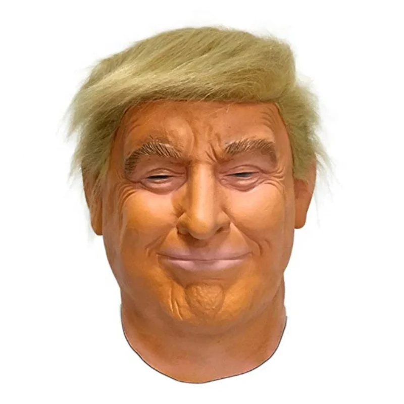 2024 y2k Halloween US President Trump's character mask Trump's latex head cover real person spoof mask