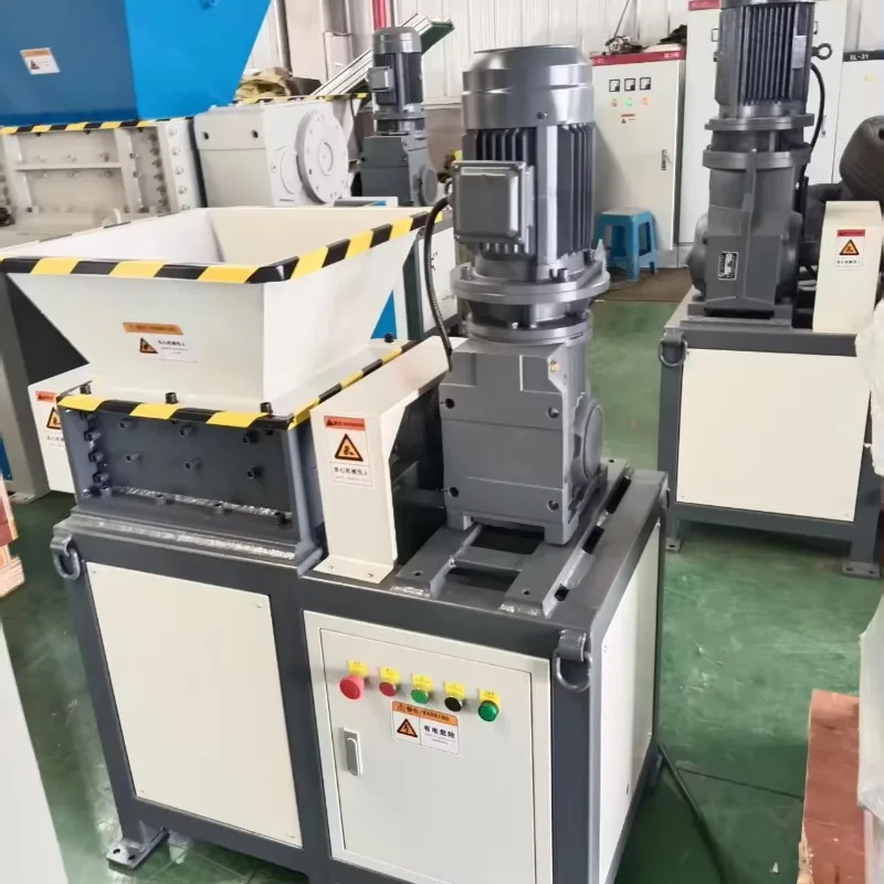 Home Use Double Plastic Shredder Machine with Engine Motor New Coconut Shell Fabric Shredding Ability Core Components Bearing