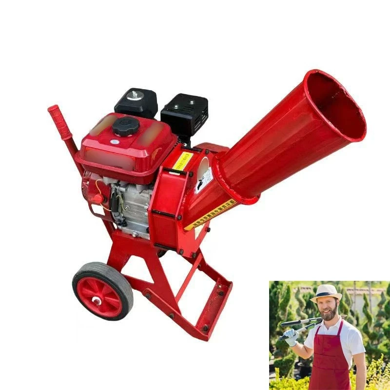 

Professional Wood Crusher Chipper Portable for Forestry Use Shredding Bamboo Sugarcane Branch Stalk High Quality
