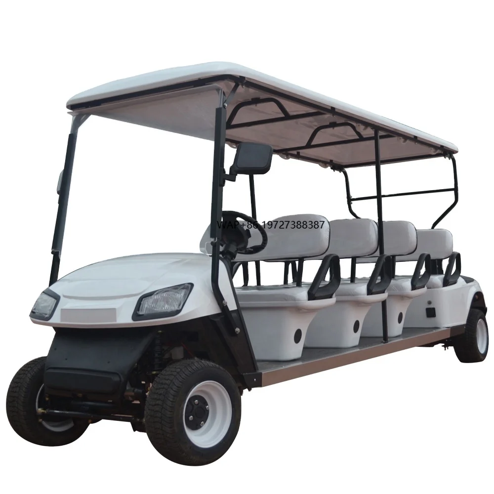 Wholesale 8-Seater Electric Club Car with Fast Single Cart 48V Battery Voltage for Airports and Golf Courses