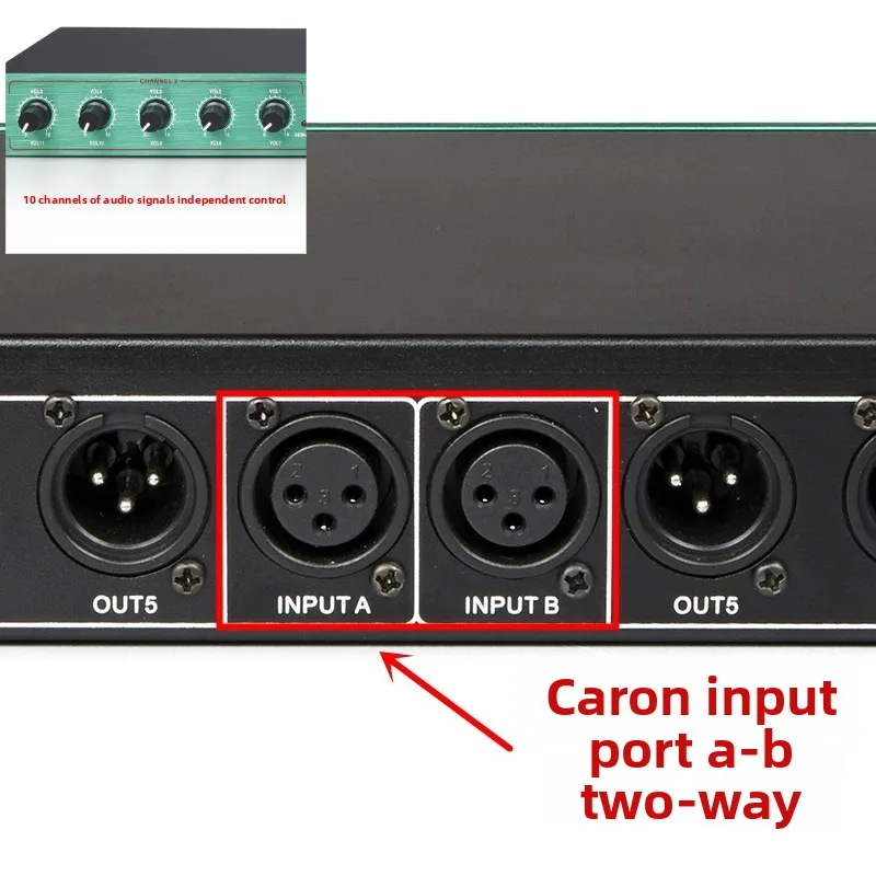 DBX FS-206 10-way splitter/audio splitter/audio signal splitter, power amplifier splitter