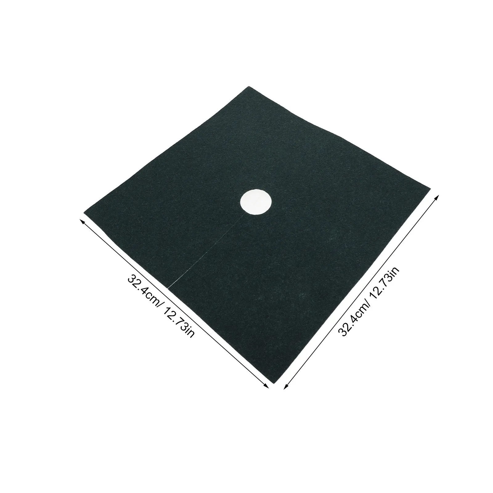 20Pcs 32Cm Tree Ring Mulch Mat Non-Woven Control Ground Cover Root Barrier Fabric for Grass Suppression Planting Protection