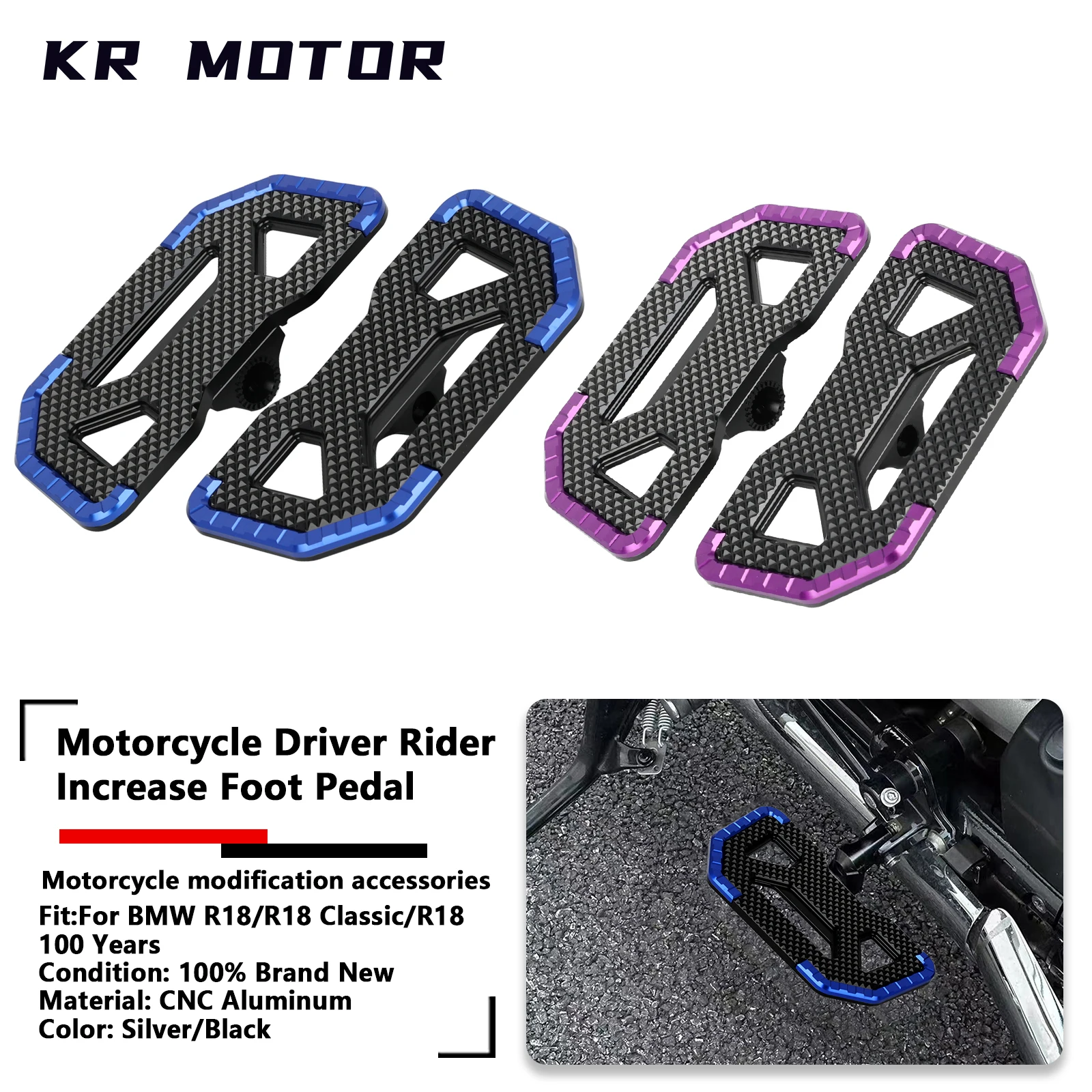 

Подходит для BMW R18/R18 100 лет/R18 Classic 2020-2025, подножка водителя мотоцикла, напольная доска для водителя, передняя подножка, широкая подставка для ног