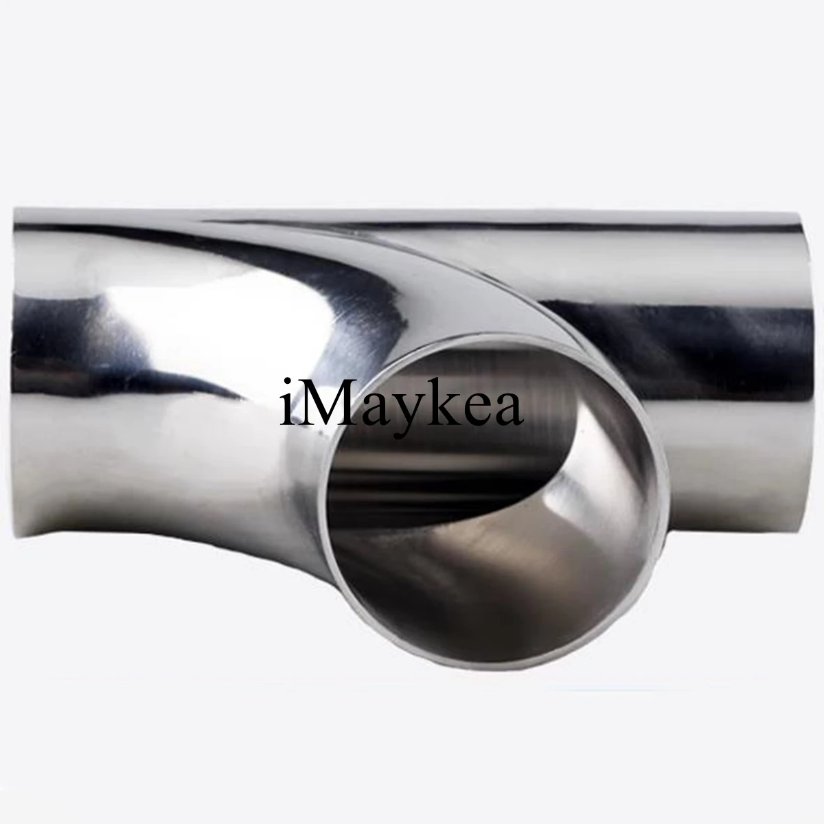 2" Stainless Steel 304 Welding OD 51mm Sanitary Tee 3 Way 90 Degree R Type Shape Pipe Fitting