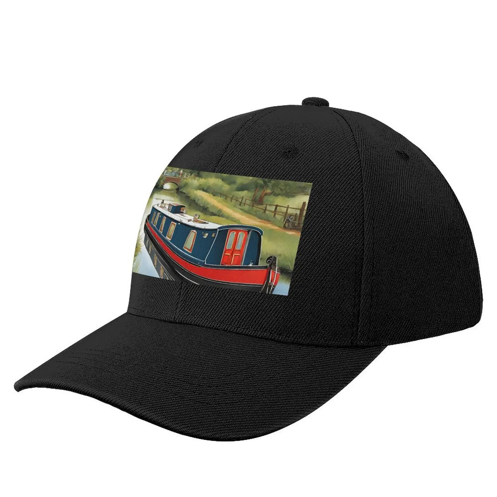 

Blue Narrow boat cruising Baseball Cap Rugby fishing hat Kids Hat For Men Women's