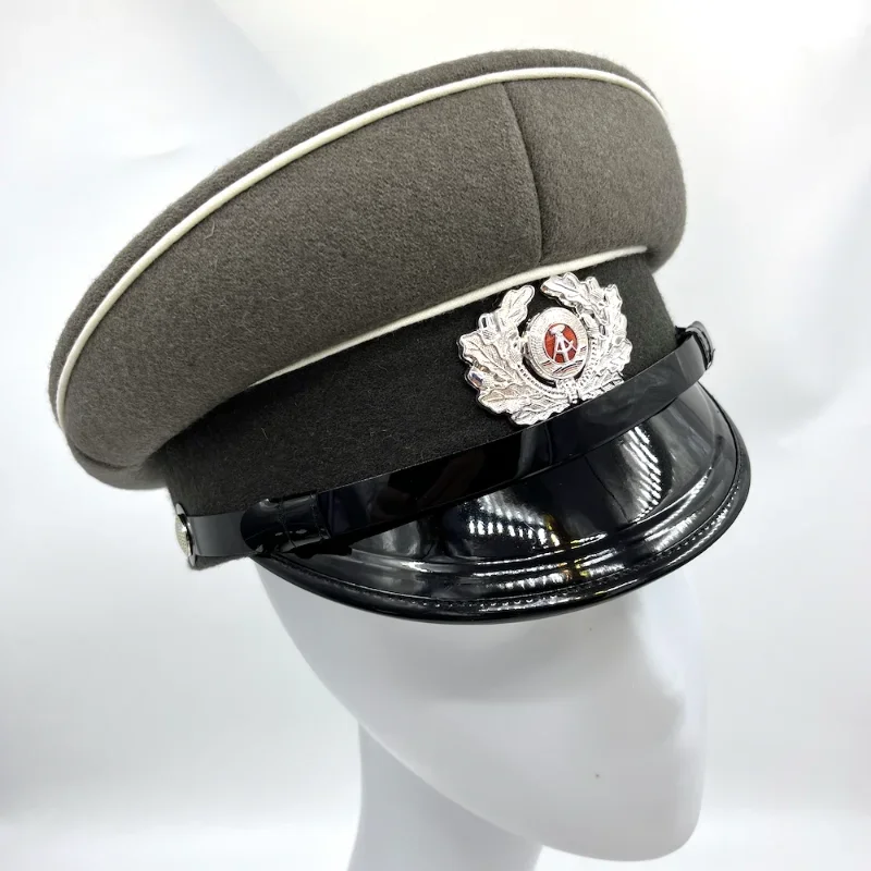 East Germany Peaked Cap DDR State Cockade with The Hammer and Compass Design Emblem Stasi Hat