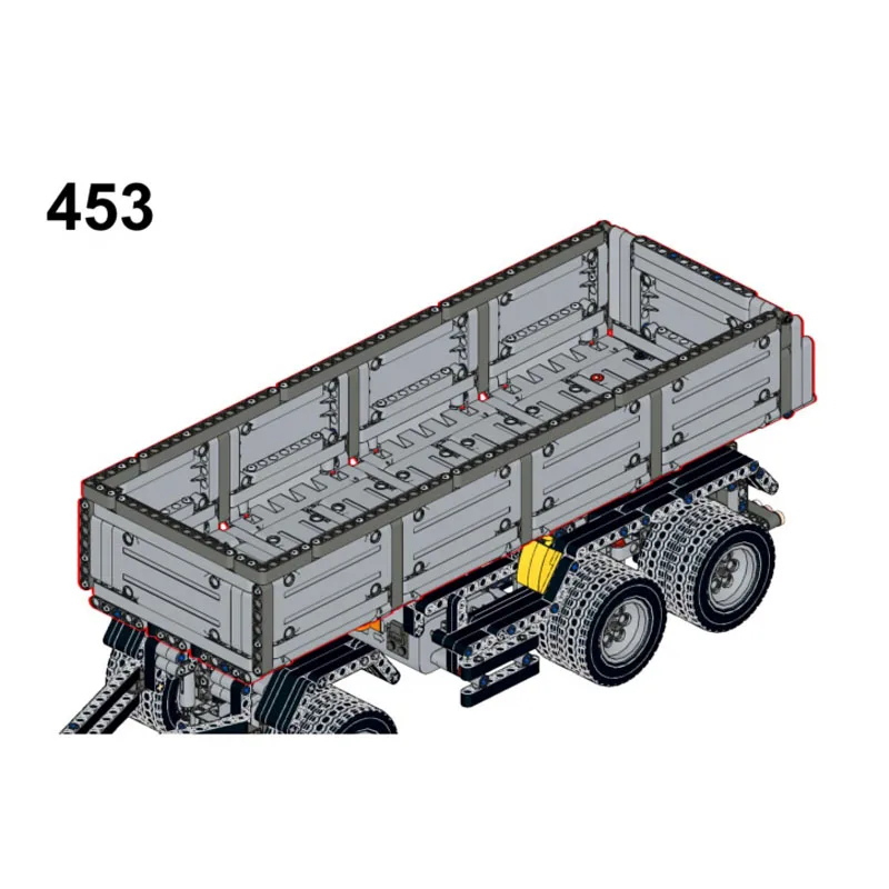 

MOC-204225 Cargo Dump Trailer Truck Building Blocks Model • 1070 PartsMOC Creative Boys Kids Birthday Building Blocks Toy Gift