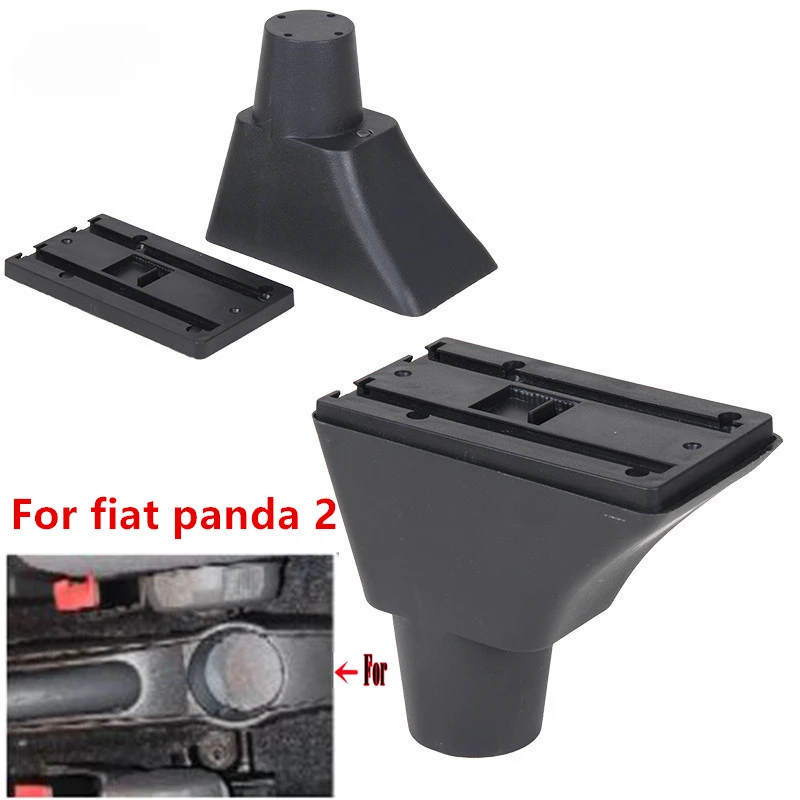 NEW for Renault zoe armrest box universal car center console modification accessories double raised with USB Charging