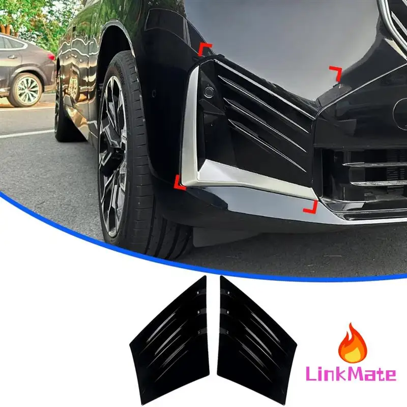 

For BMW X3 G45 M Sport 2025 Car Front Bumper Side Spoiler Lip Splitter Trim Air Vent Canard Body Kit Sticker Accessories