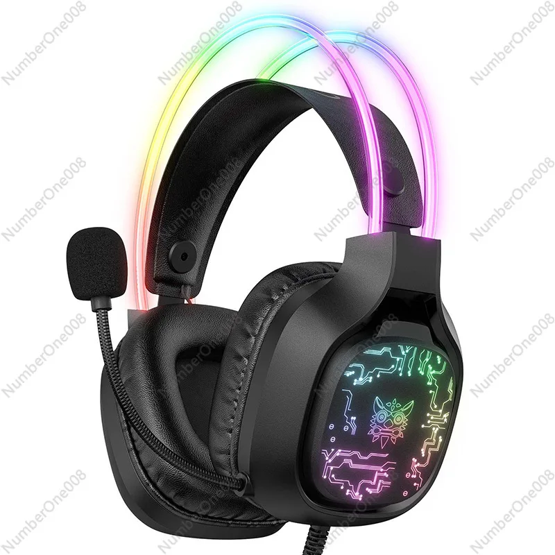 

Cross-Border New Arrival Onikuma X22 Headset Earphone Cellphone Computer Game Headset with Microphone Luminous RGB Headset