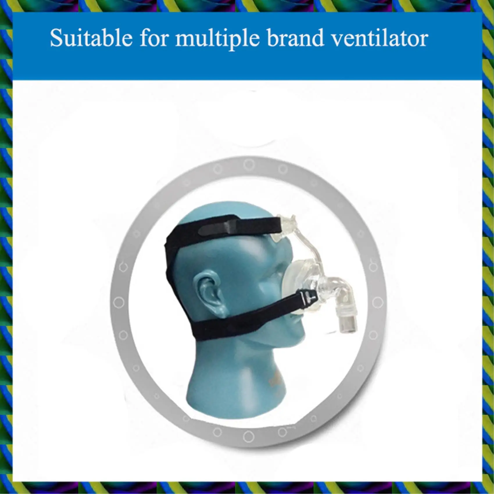 Daily 3X ユニバーサル CPAP マスク ヘッドギア ストラップ Resmed Mirage シリーズ、Respironics CPAP 用 (ヘッドギアのみ)