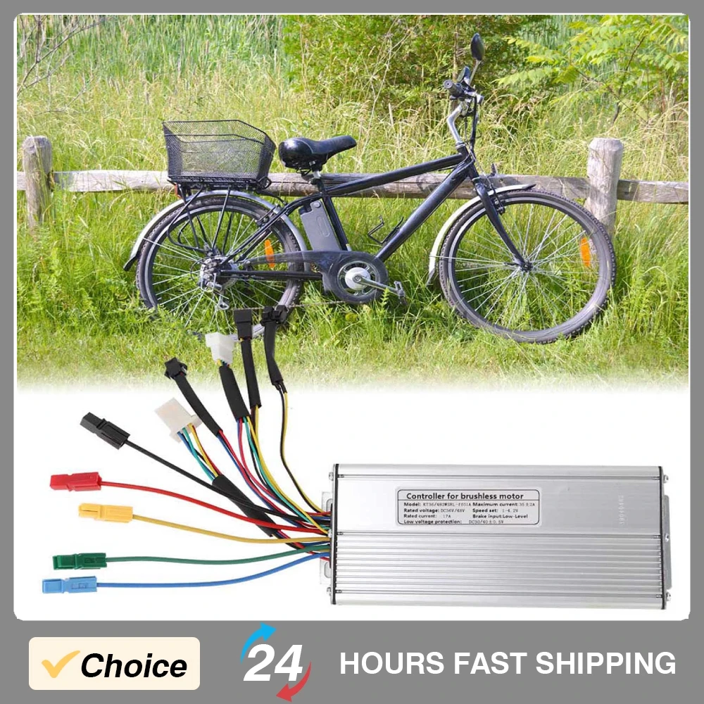 

36 В/48 В 1000 Вт/1500 Вт бесщеточный контроллер двигателя из алюминиевого сплава, новый прочный контроллер двигателя для электрического велосипедного скутера