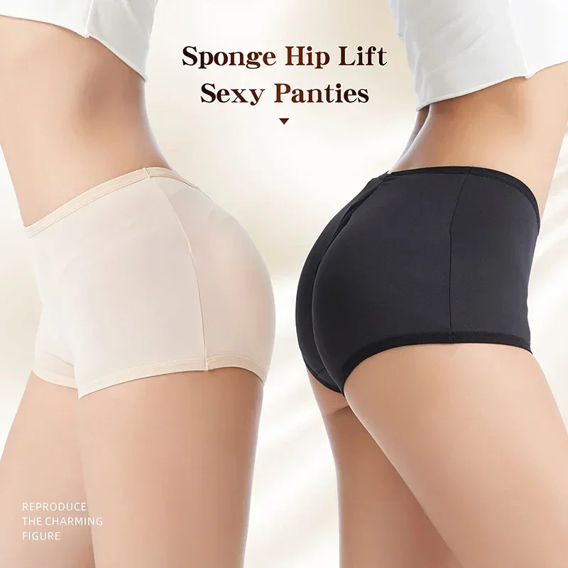 Women Shapers Sponge Padded Butt Lifter Abundant Lady Pants Push Up Hip Enhancer Padded Panties and Briefs Underwear