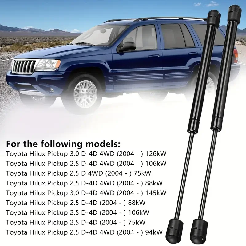 2pcs Front Hood Bonnet Rear Tailgate Gas Strut Lift Support 160N Gas Spring For RV Car Hilux Pickup ARB Canopy Rear Window